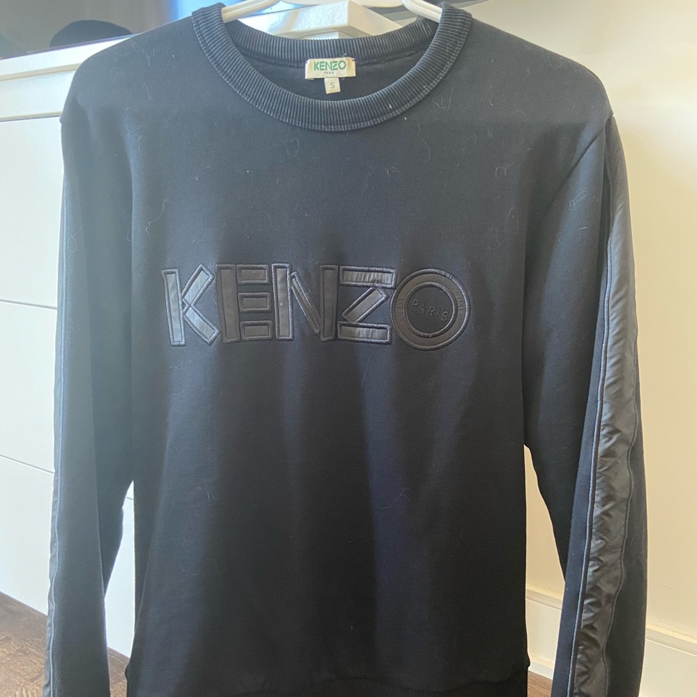Kenzo black logo sweatshirt in small